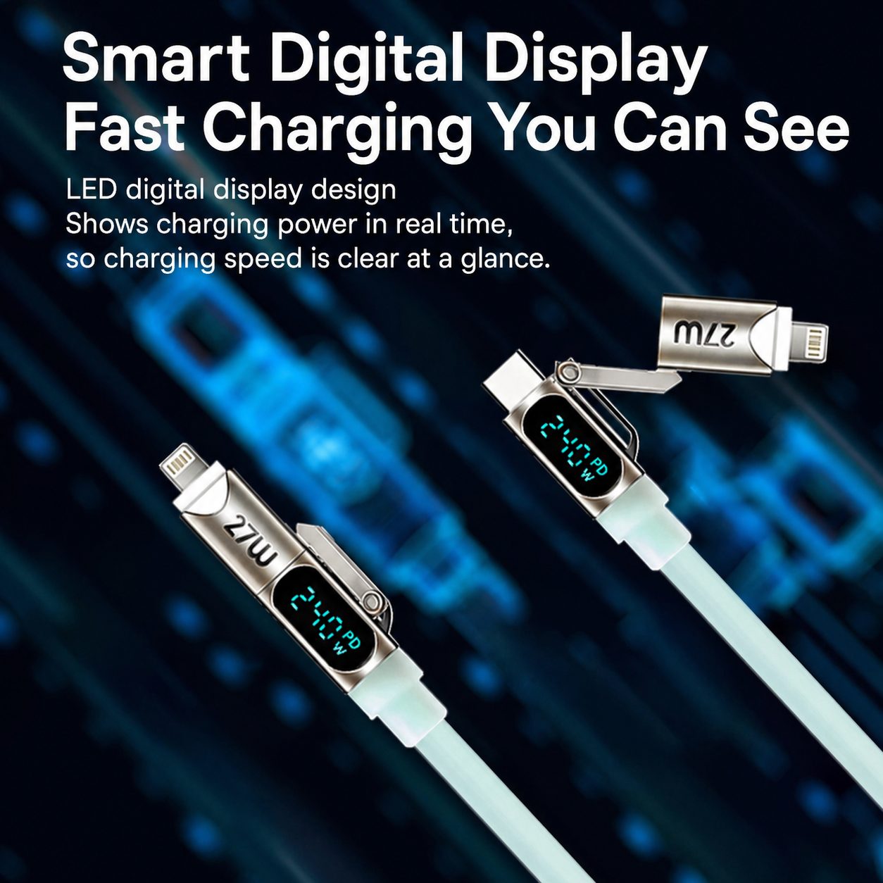 240W 4-in-1 Fast Charging Cable 3
