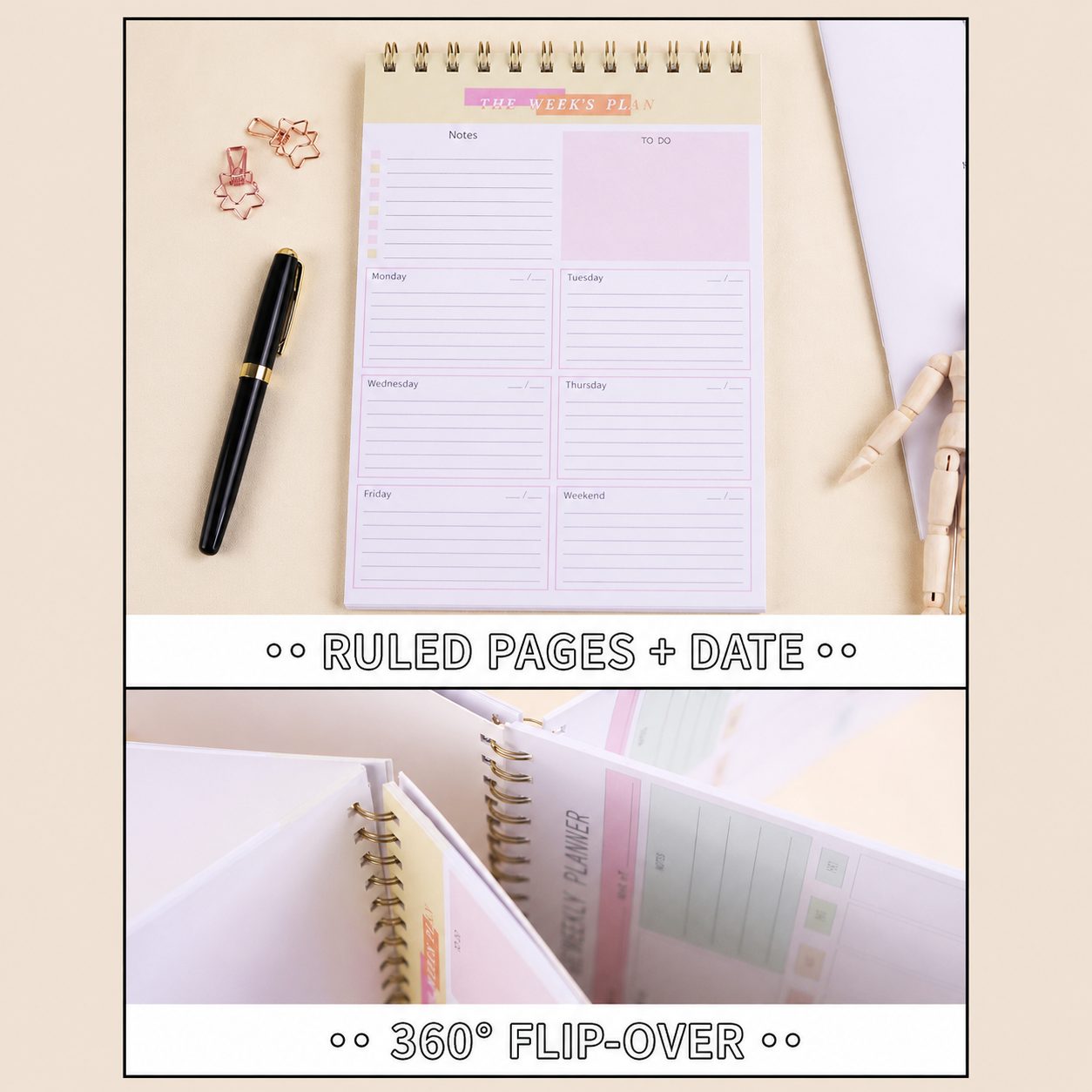 Water-Resistant Weekly Planner Notebook 3