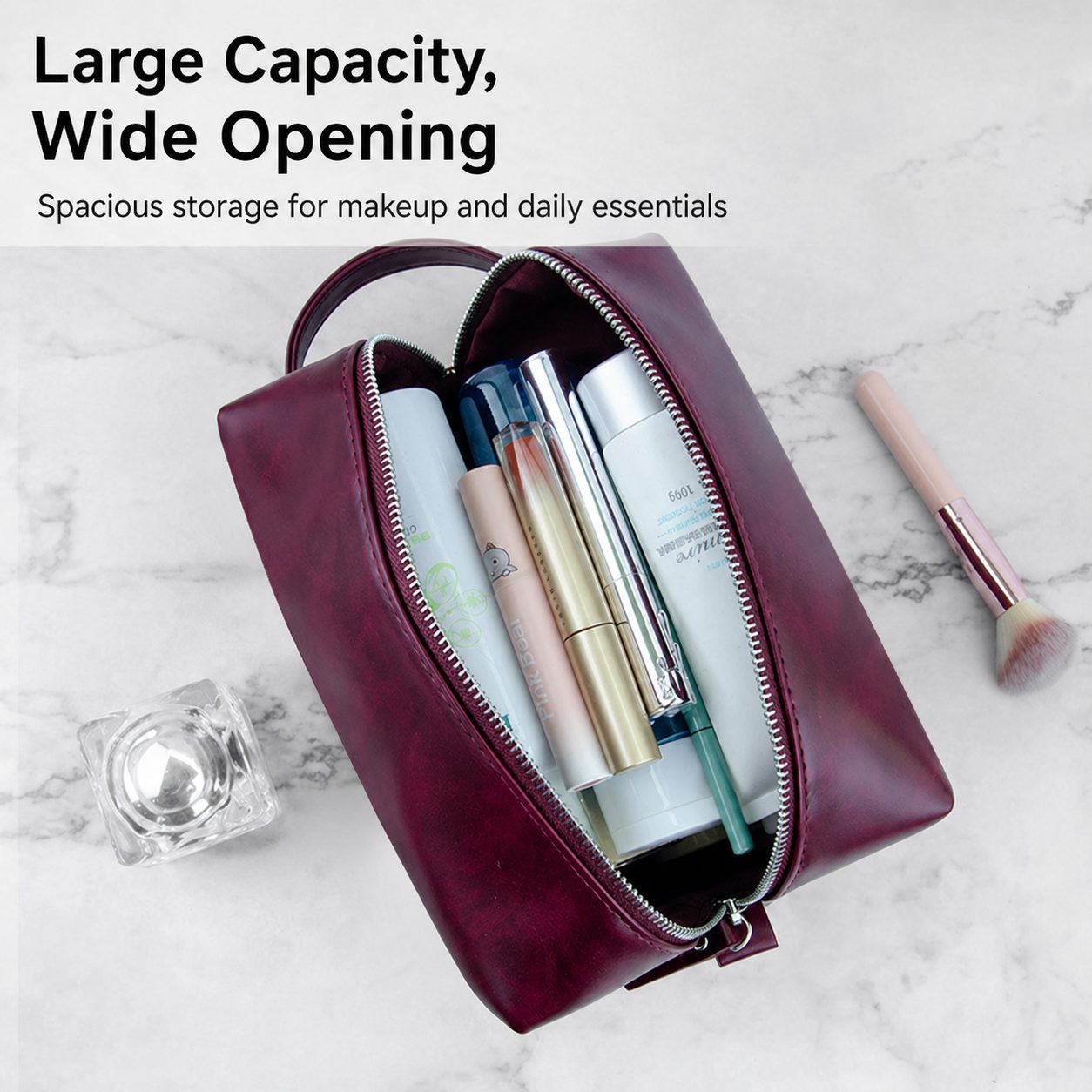 Water-Resistant Travel Toiletry & Cosmetic Bag 4