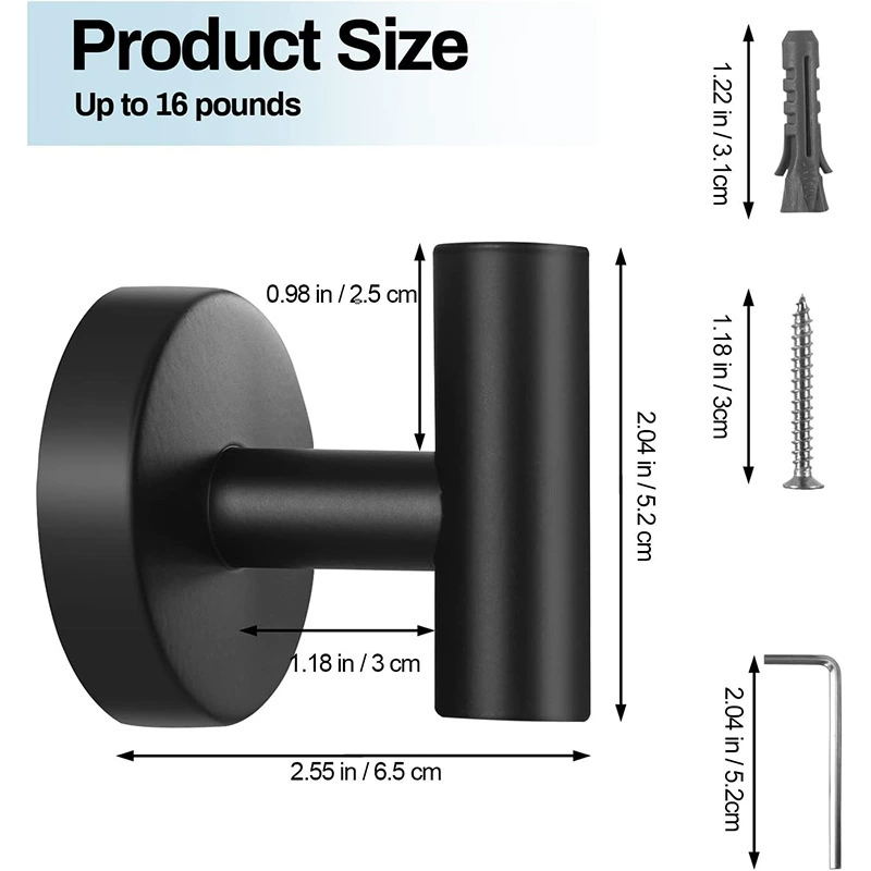 Stainless Steel Self-Adhesive Towel Hooks 3