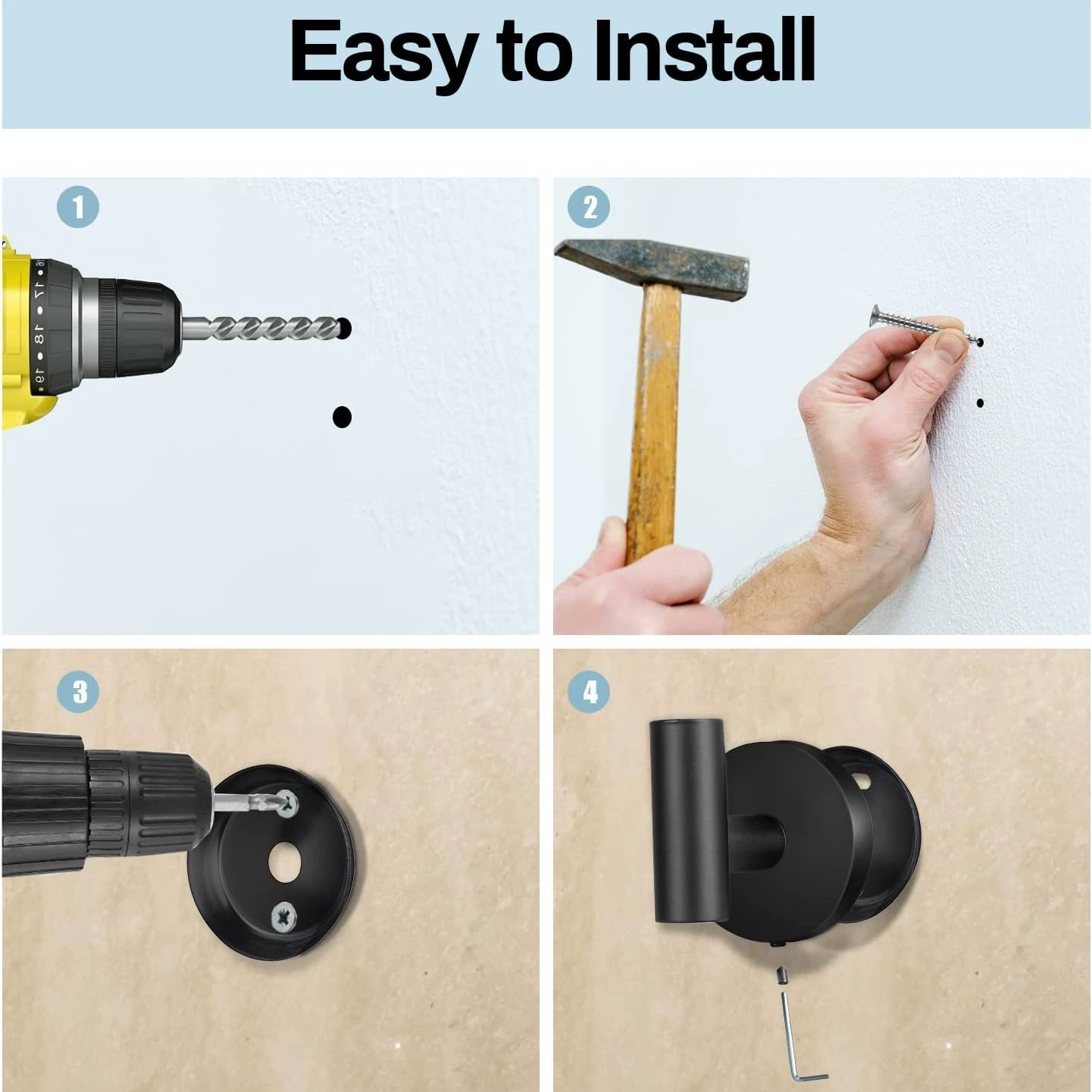 Stainless Steel Self-Adhesive Towel Hooks 4