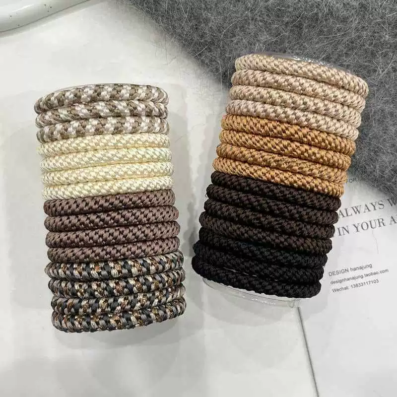 Elastic Hair Ties Tub Set – 15 pcs 5
