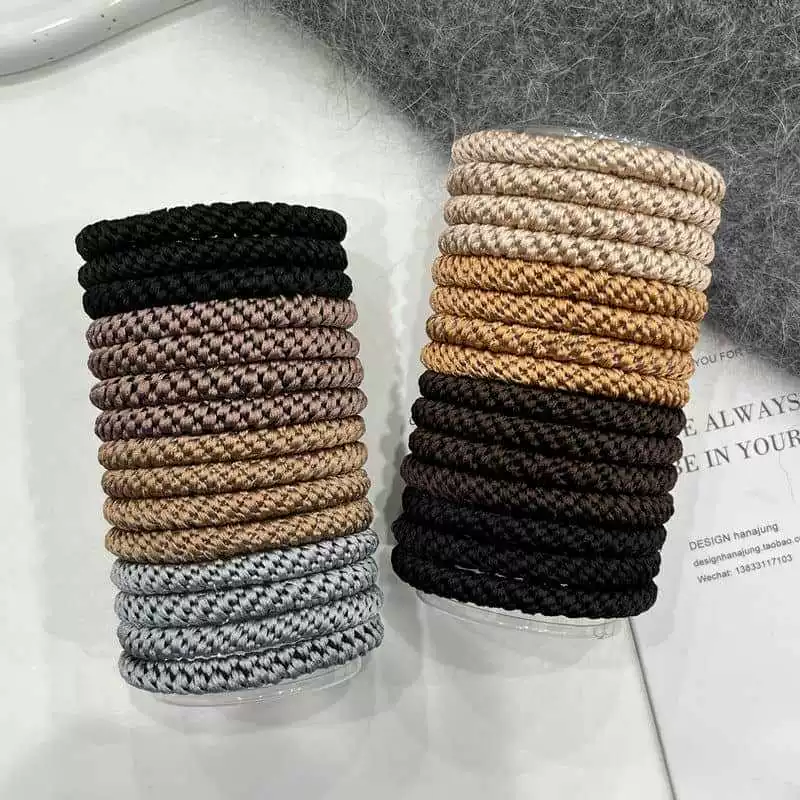 Elastic Hair Ties Tub Set – 15 pcs 6