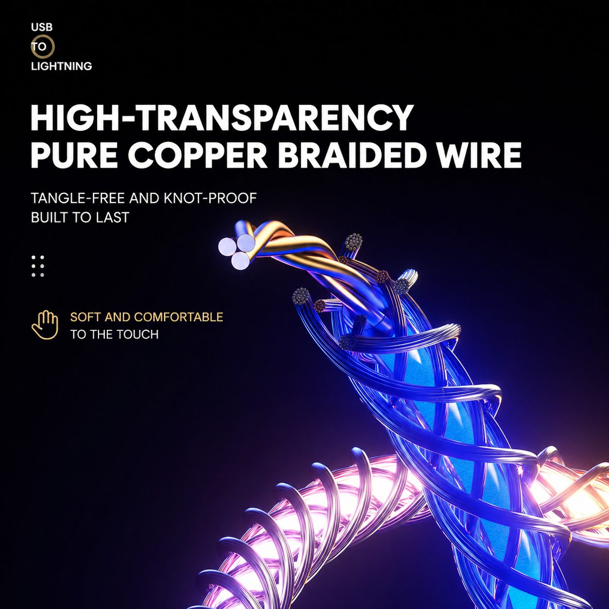 RGB Light-Up Fast Charging Cable – Connector Options 5