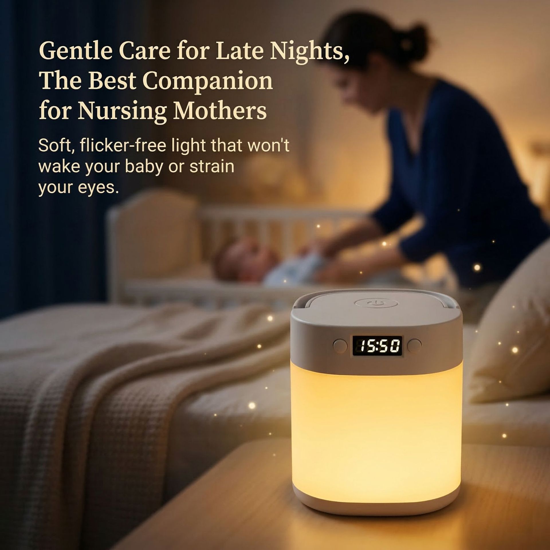 Portable LED Camping Lantern with Clock 4