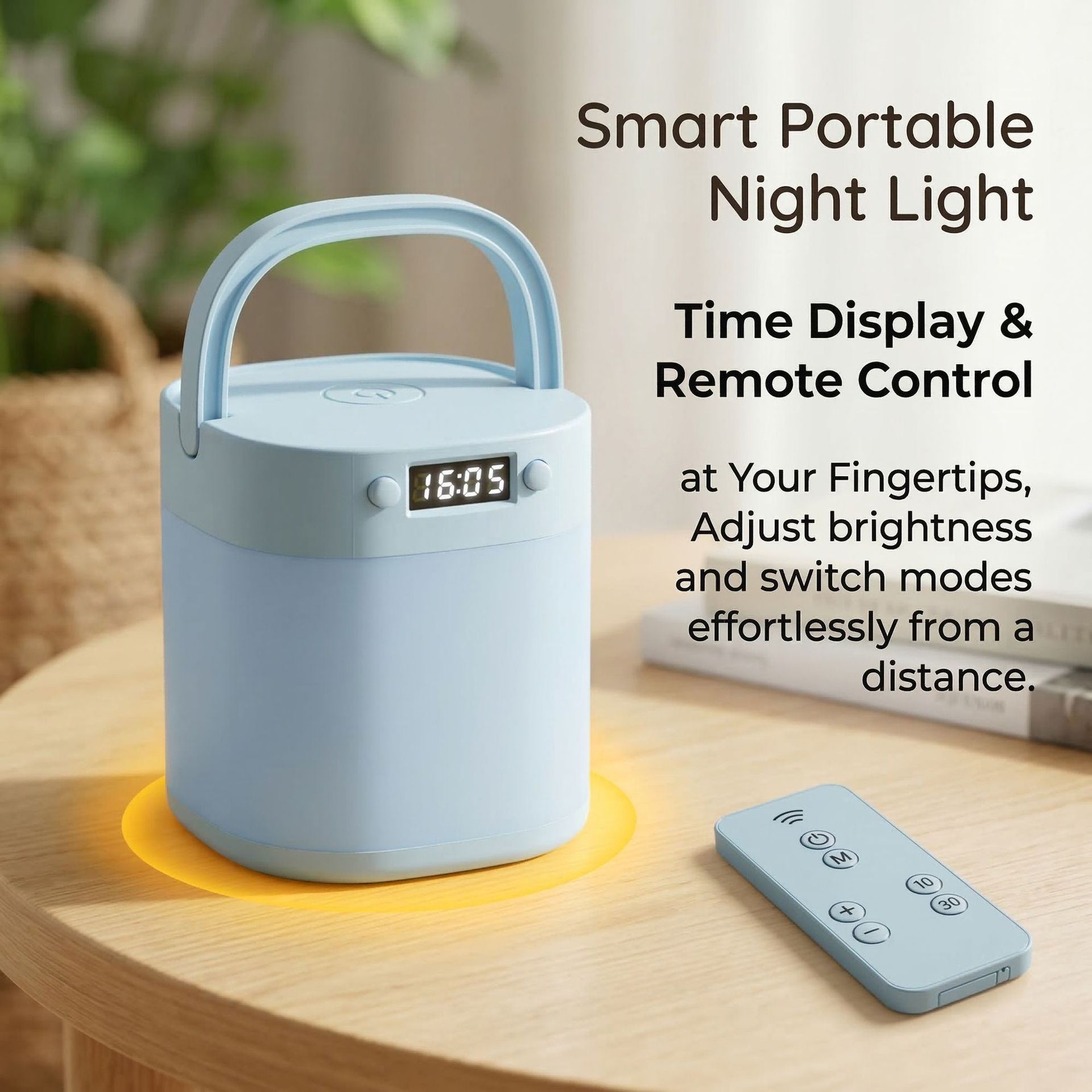 Portable LED Camping Lantern with Clock 5