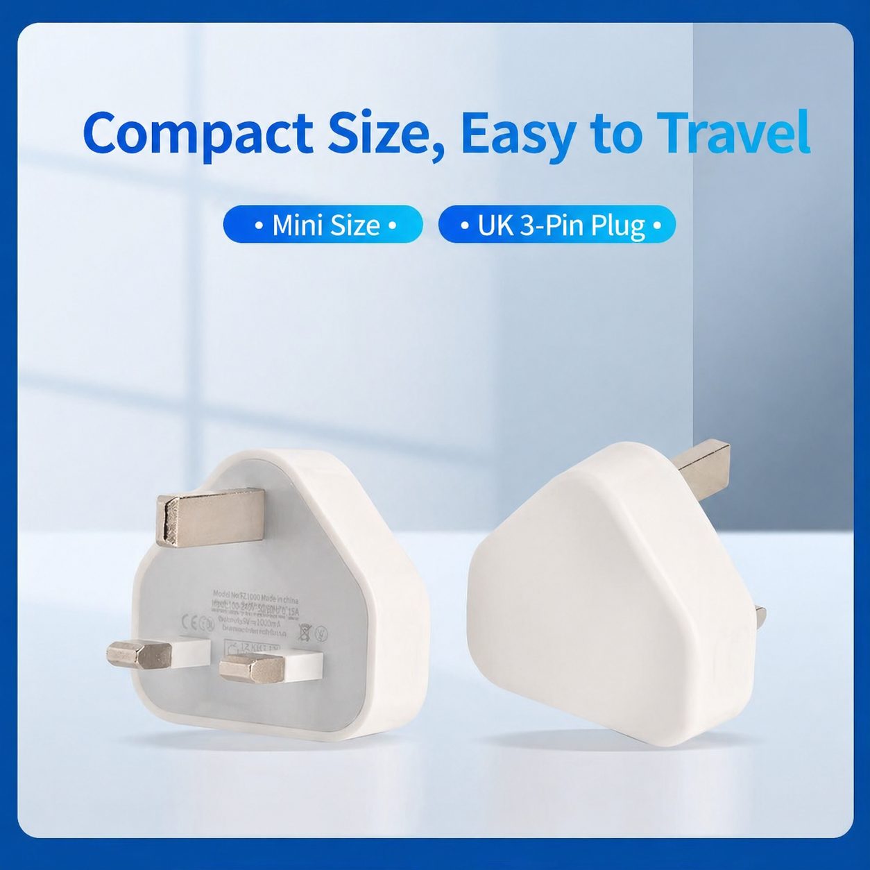 5V UK Plug USB Charger 3