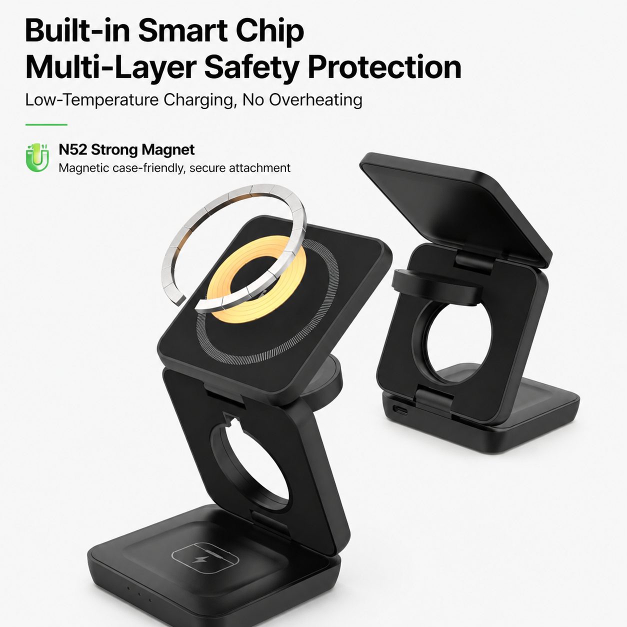 3-in-1 Foldable Magnetic Wireless Charging Stand 7