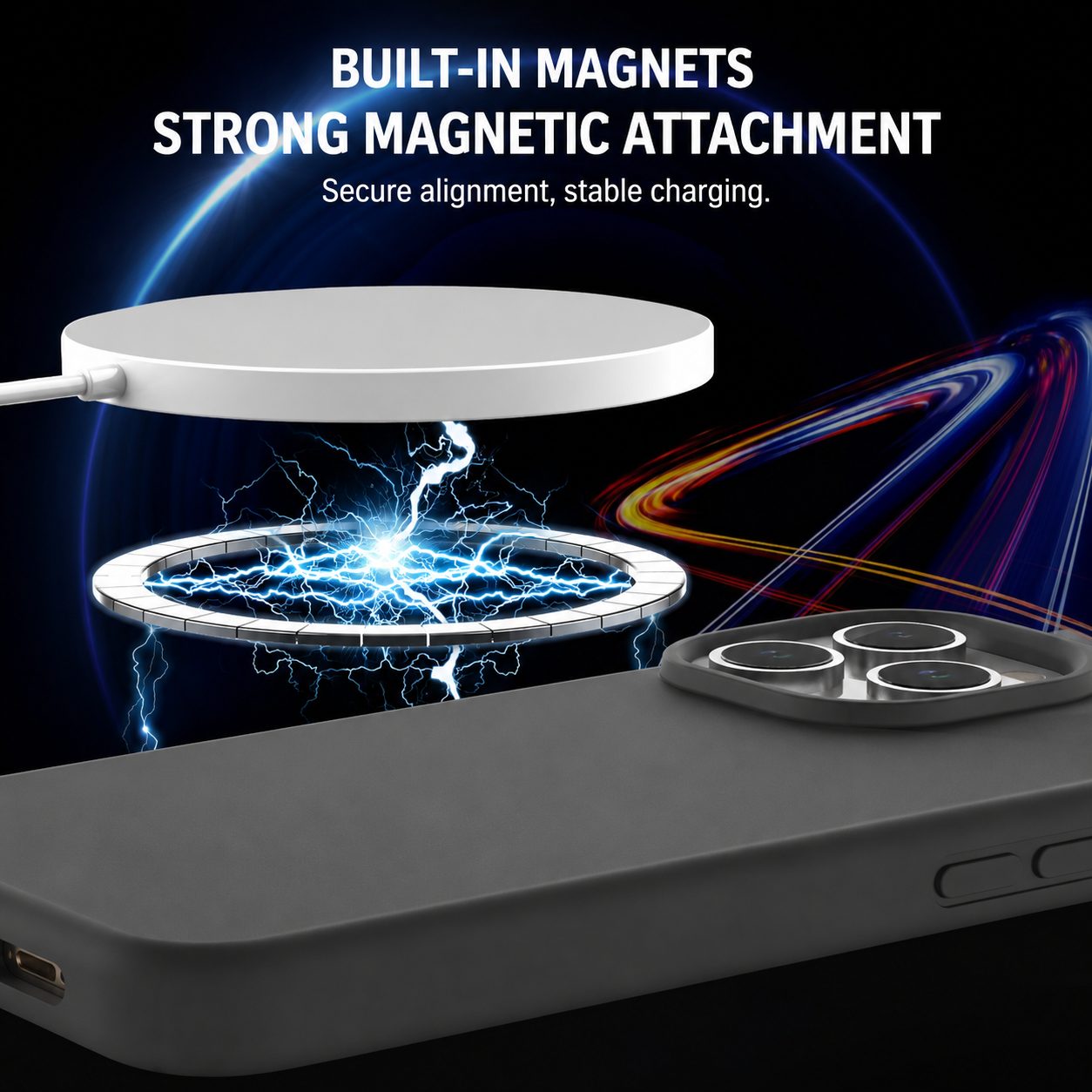 MagSafe-Compatible Silicone iPhone Case – Soft-Touch Drop Protection 5