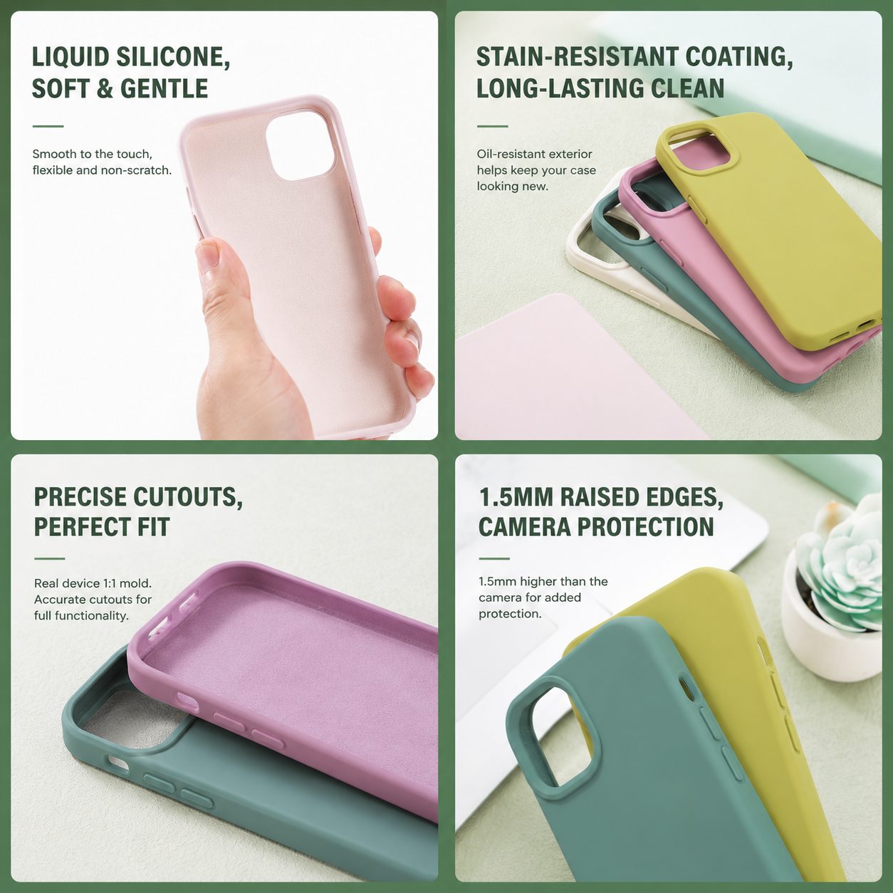 MagSafe-Compatible Silicone iPhone Case – Soft-Touch Drop Protection 3