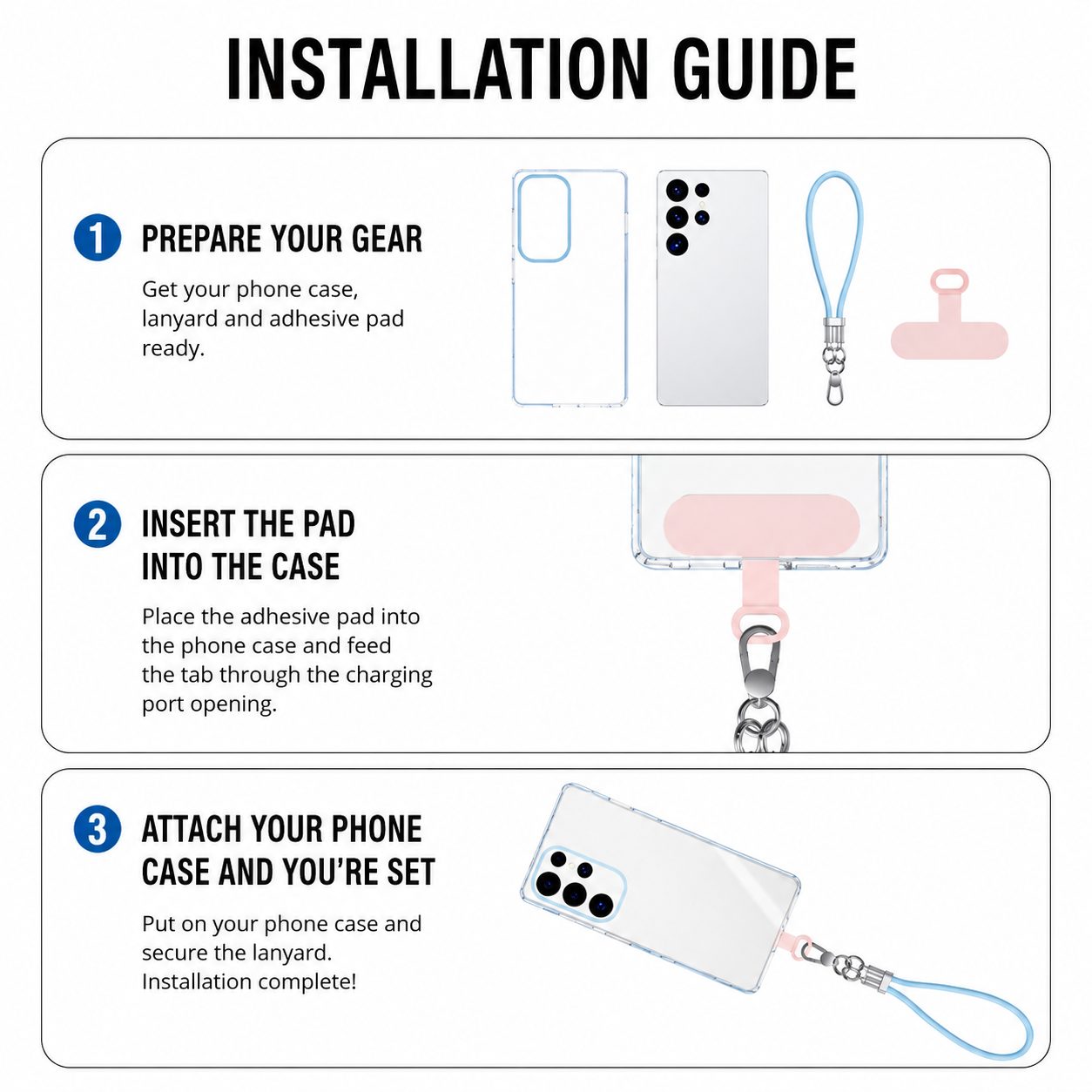 Adjustable Anti-Drop Phone Wrist Strap 7