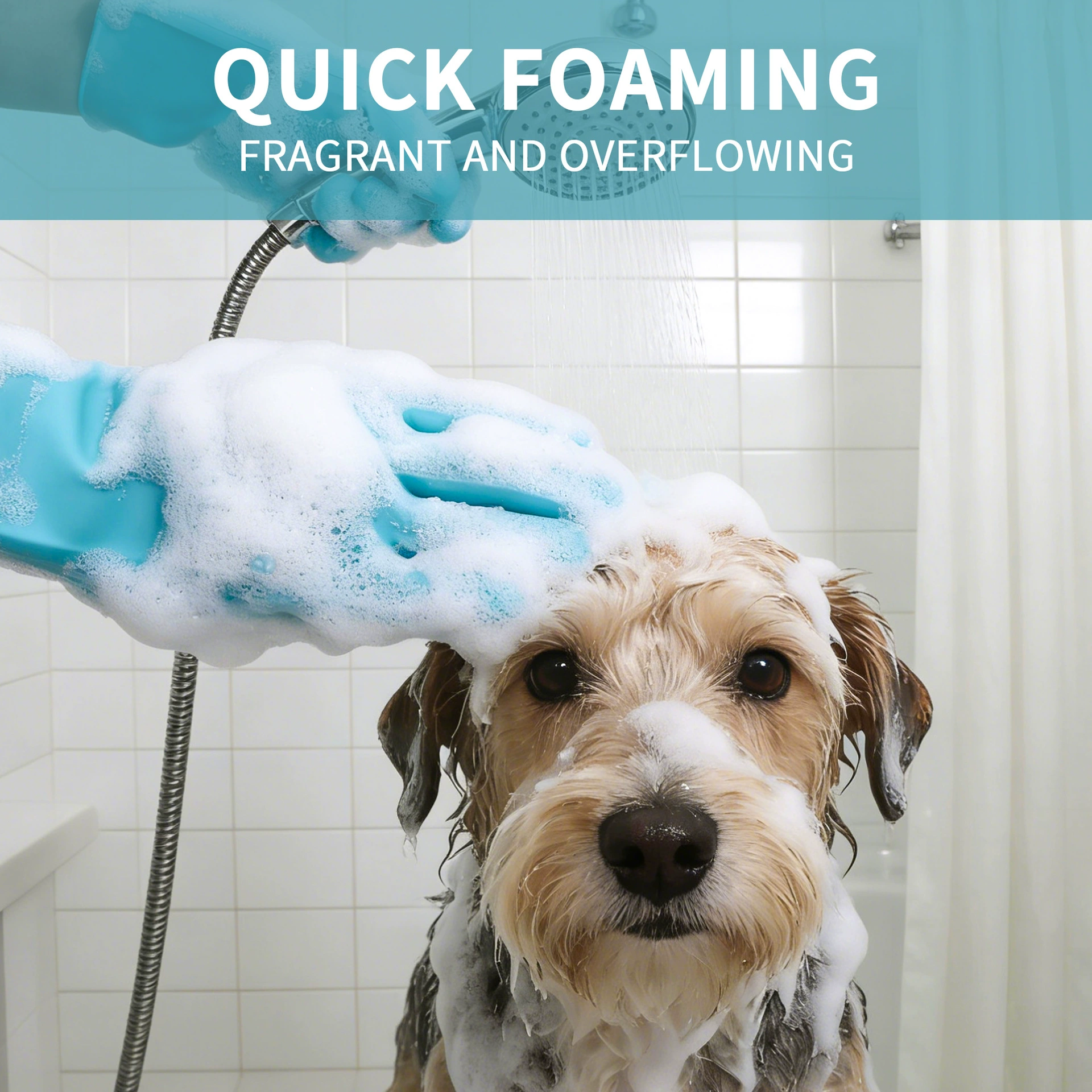 Pet Bathing Massage Grooming Gloves – 2 pcs 2