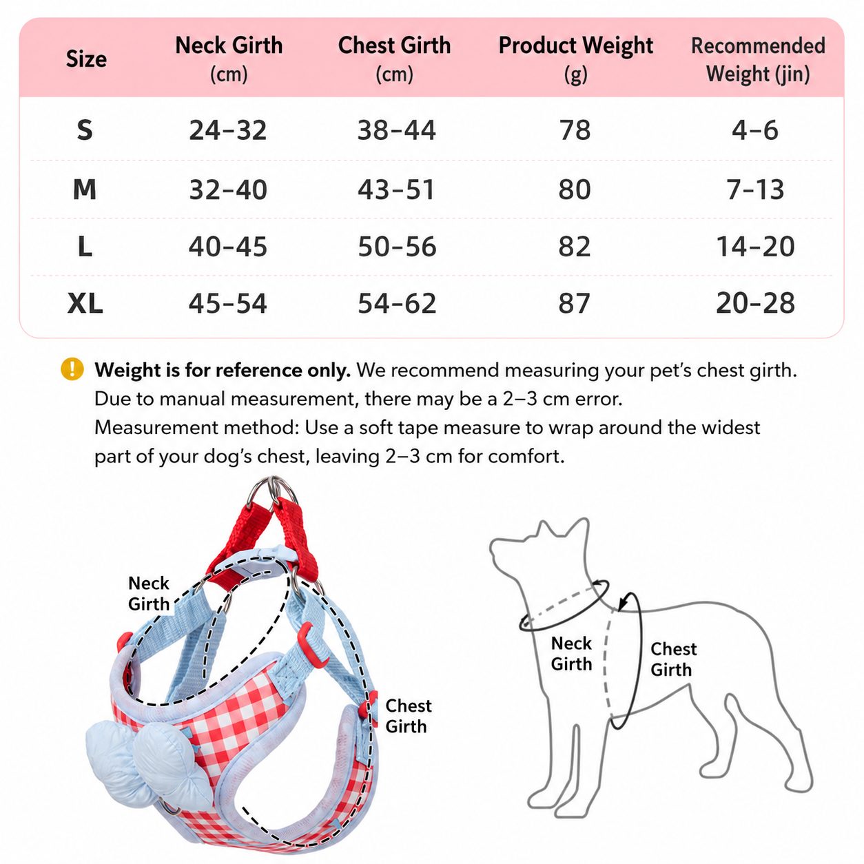 Soft Check Pet Harness Vest 2