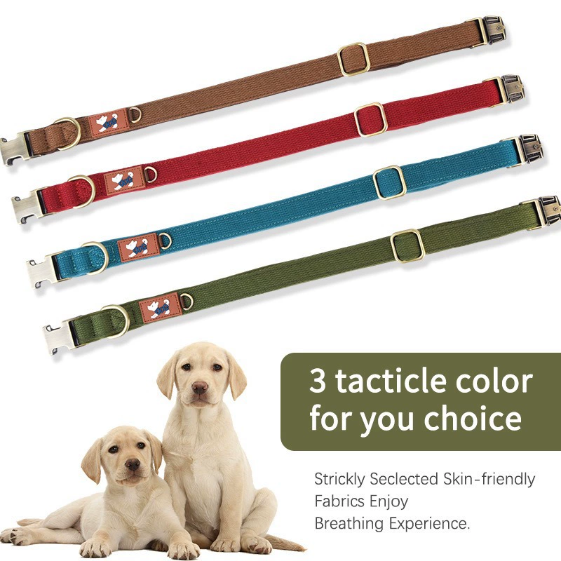 Adjustable Soft Webbing Dog Collar 3