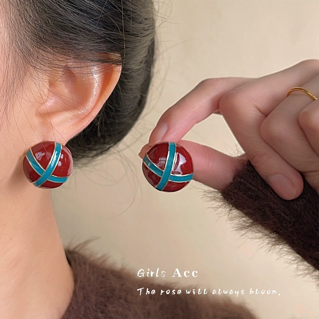 Vintage Enamel Statement Earrings Collection 4