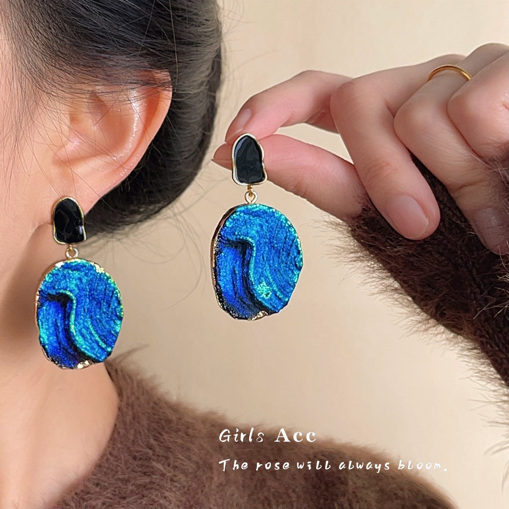 Vintage Enamel Statement Earrings Collection 5